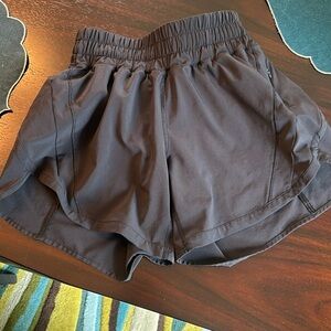 Black lululemon size 2 shorts. 4 inch inseam.